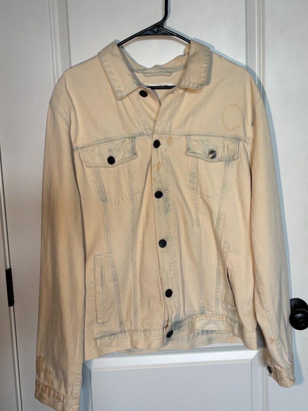 Pacsun White/Blue Denim Jacket